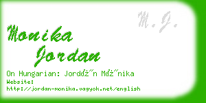 monika jordan business card